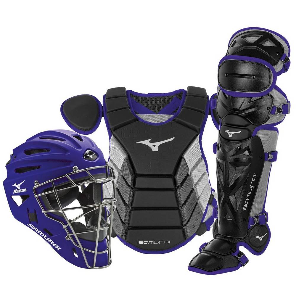 Mizuno Samurai Adult 16" Boxed Férfi Catchers Gear Fekete/Lila TVD983760